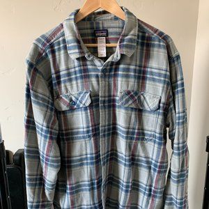 Men's Long-Sleeved Fjord Flannel Shirt - XL